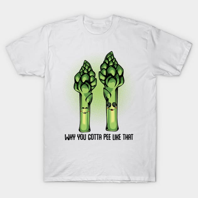 Vegetable Asparagus T-Shirt by Lumio Gifts